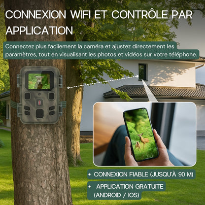 4K WiFi-Wildkamera – sofortige Überwachung