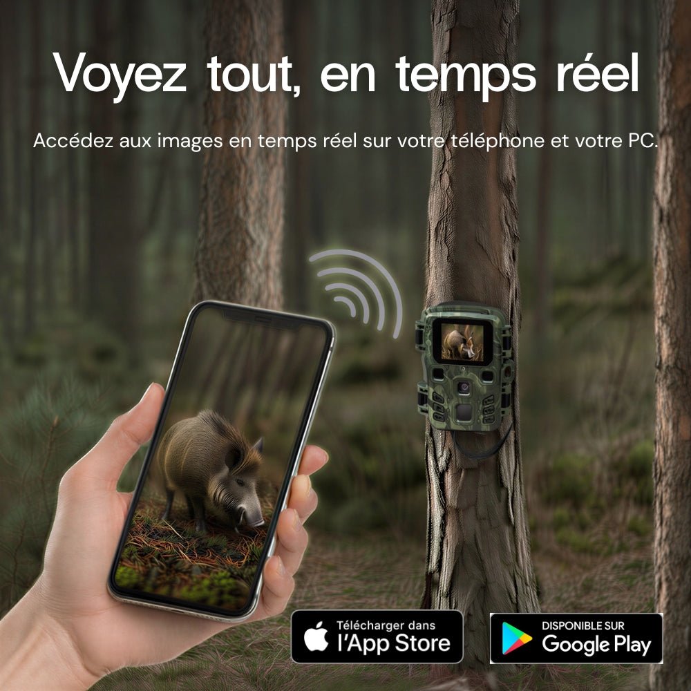 4K WiFi-Wildkamera – sofortige Überwachung