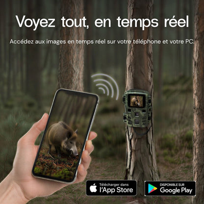 4K WiFi-Wildkamera – sofortige Überwachung