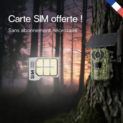 4G Wildkamera mit integriertem Solarpanel