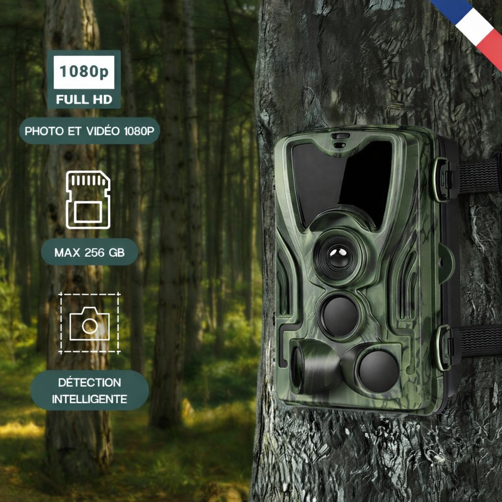 Full-HD Wildkamera mit Bildschirm – sofortige Bildanzeige