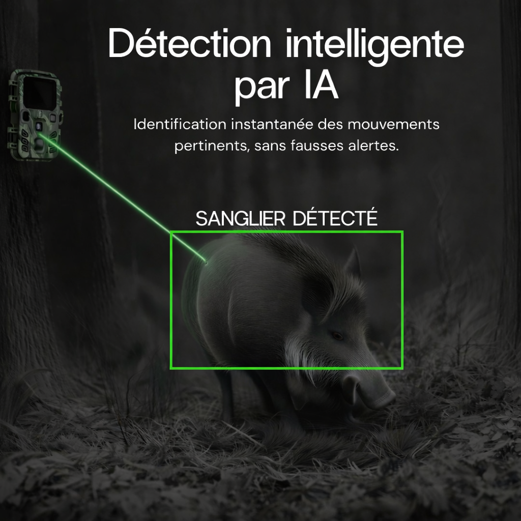 4K WiFi-Wildkamera – sofortige Überwachung